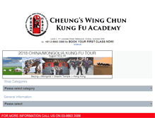 Tablet Screenshot of cheungswingchun.com